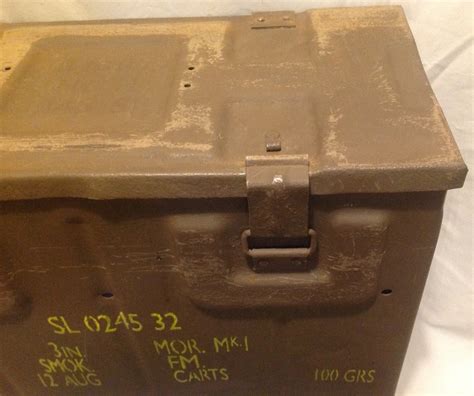 old metal ammo box b166|B.166 Ammunition Box – Tales from the Supply Depot.